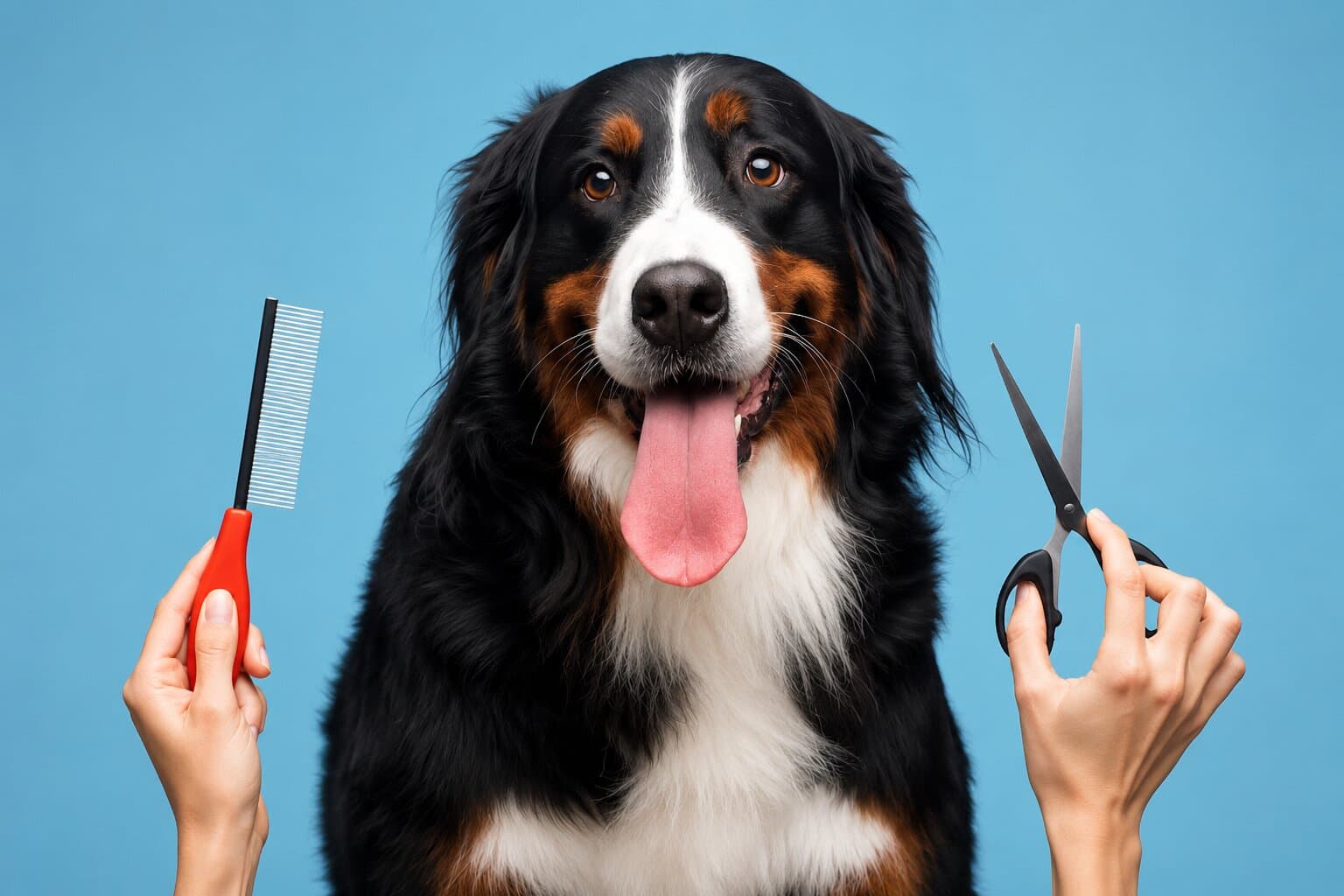 Pet grooming session